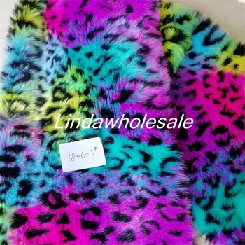 

Multi-color jacquard leopard print rabbit fur,Clothing and shoes materials,Photography background cloth,160cm*90cm/pcs