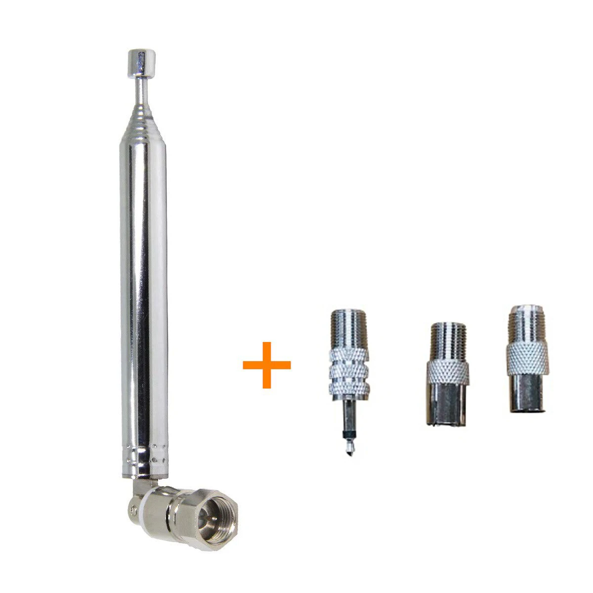 FM Radio Antenna 75 Ohm F Type Male Telescopic Antenna with 3 Adapters Communication Equipment best rak miner antenna