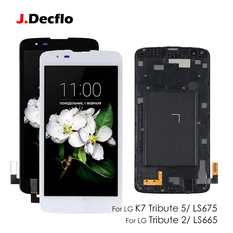 

LCD For LG K7 Tribute 5 LS675 MS330 K330 / For LG TRIBUTE 2 LS665 LCD Display Touch Screen Digitizer Assembly With/No Frame