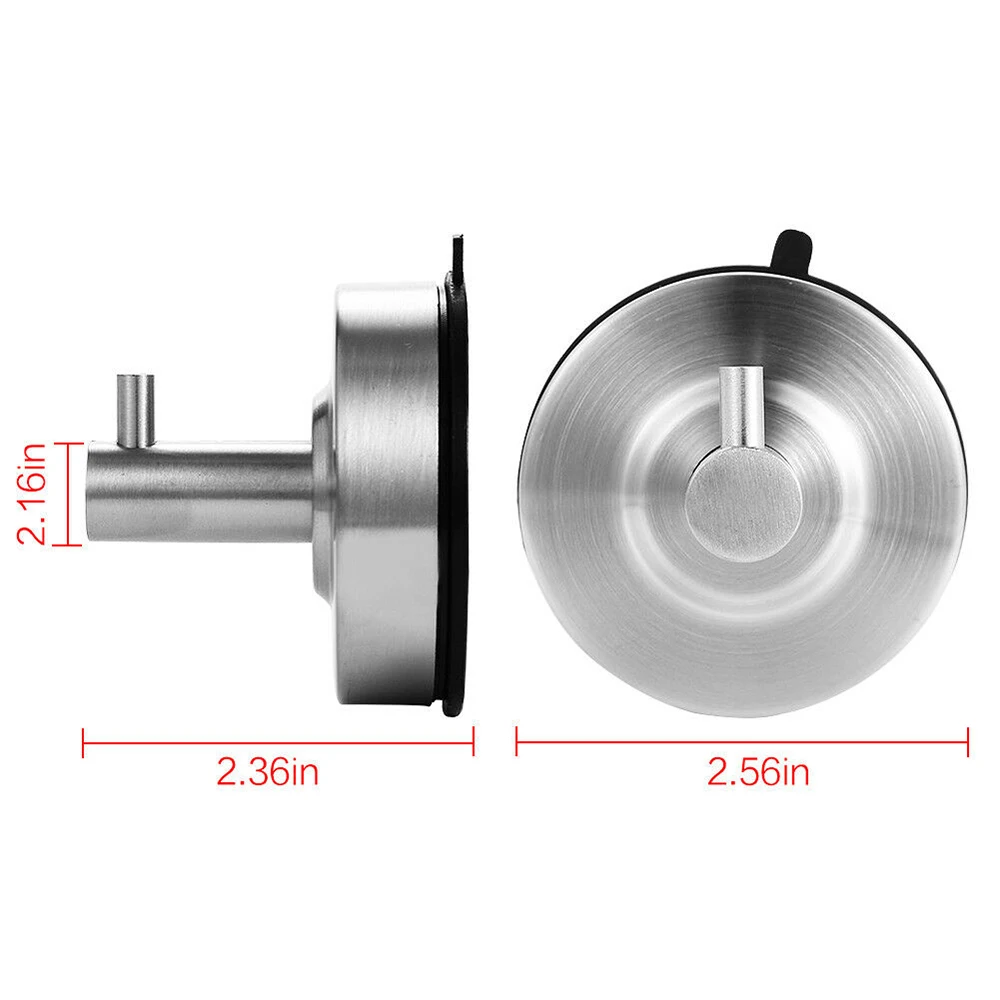 New Stapleless Suction Cup Hook Strong Vacuum Suction Cup Stainless Steel Towel Hook Hanger Bathroom Kitchen