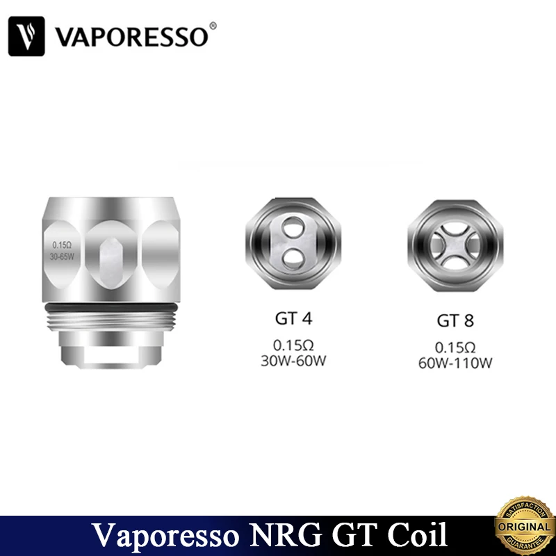 

3pcs/lot Original Vaporesso NRG GT4 GT8 0.15ohm Core Coil Vape For NRG Tank Atomizer Electronic Cigarette Vaporizer Vaping Vapor