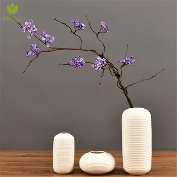 

Newest Zen Simulation Cherry Blossom Rattan Branches Home Decoration Small Floral Dried Branches Tea Room Decoration Wild Floral