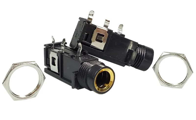 microfone de montagem de conector de áudio de