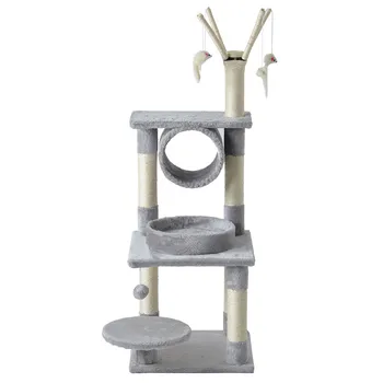 

Luxury Multi-layer Cat Tree Safe Comfortable Pet Space Stable Climbing Frame Playground With Scratching Column Cat Furniture