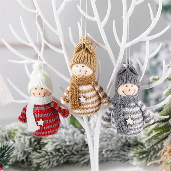 

1PC New Year Hanging Doll Christmas Articles Angle Snowflakes Table Ornaments Xmas Decoration for Home Party Navidad Xmas Items
