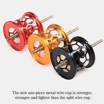 

2019 DIY Fishing Reels Baitcast Reel Aviation Aluminium Wire Cup Fishing Spool Spare Parts Bait Casting Reel Wire Cup For PMAX3/BMAX3/SMAX3 Fishing refit