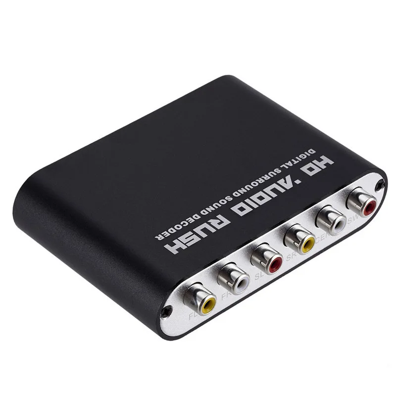 Bundwin 5.1CH аудио декодер HD audio Rush SPDIF коаксиальный к RCA DTS AC3 оптический цифровой