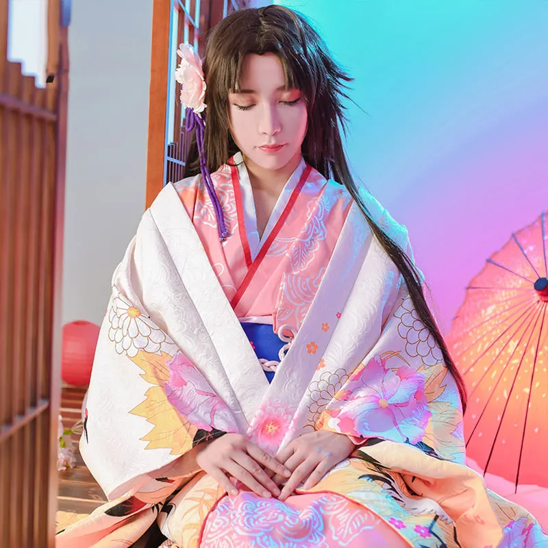 

Аниме Fate/Grand Order рёги Шики кимоно халаты Карнавальный костюм для девочек для женщин Хэллоуин Рождество карнавал вечерние платья униформа