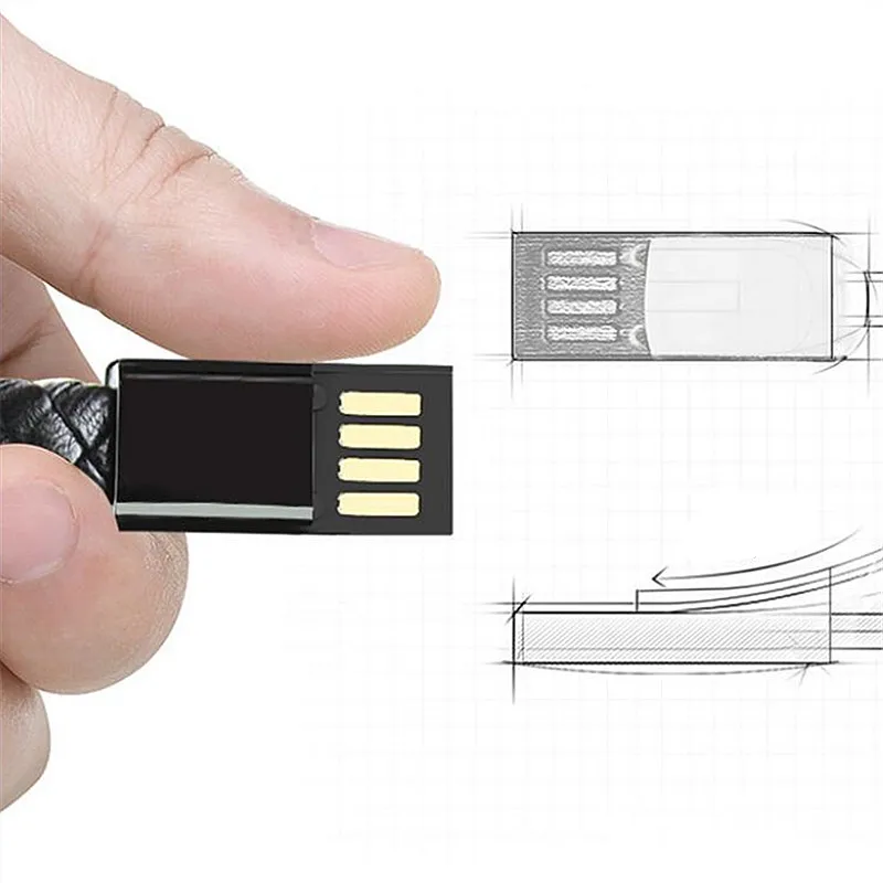 Открытый Портативный кожаный мини микро-usb браслет зарядное устройство кабель для зарядки и передачи данных Шнур для iPhone6 6s Android type-C телефонный кабель