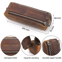 London Doodles PU Leder Bleistift-Etui – 20 X 9 X 6 Cm, Große Kapazität | Für Stifte, Make-up, Schule