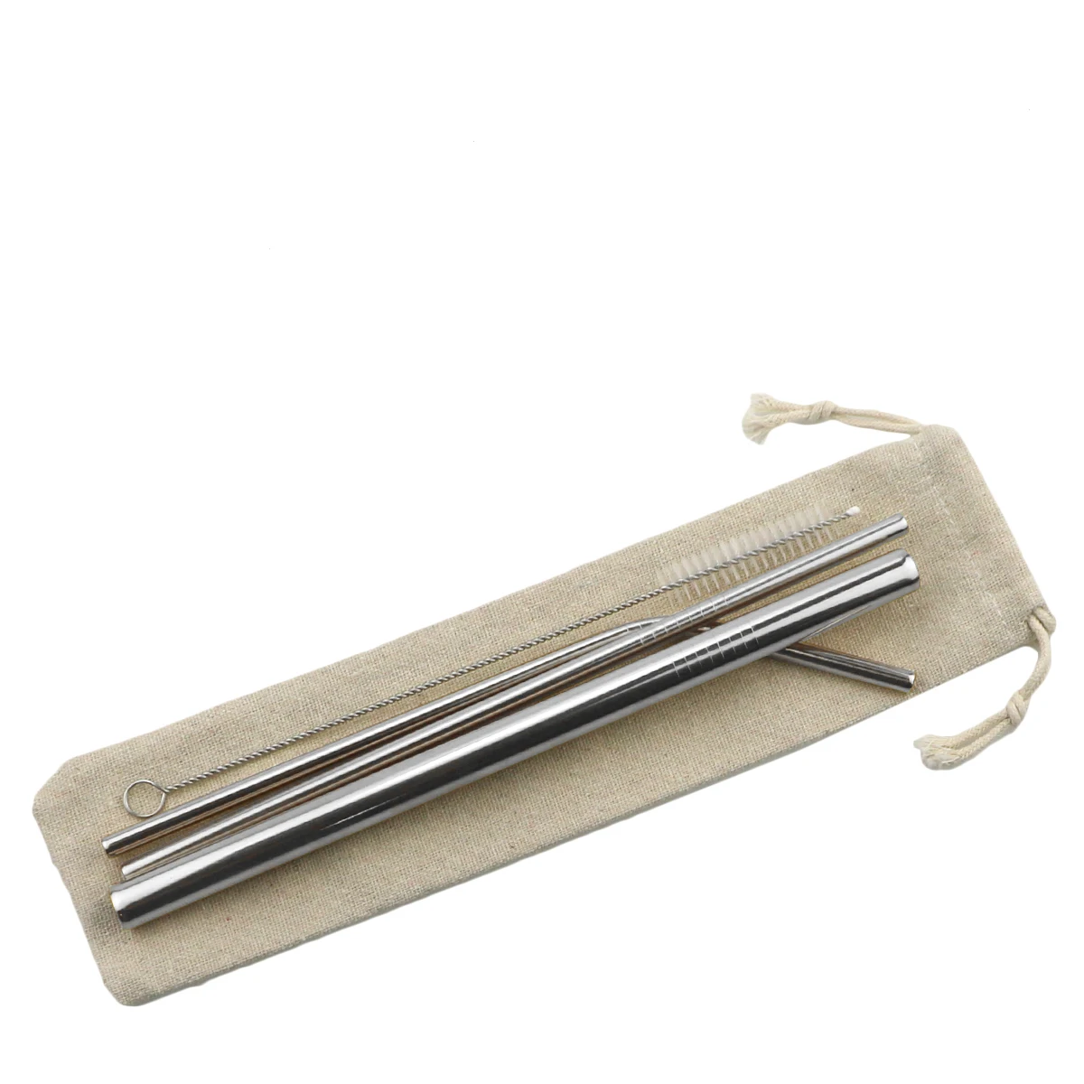 Premium Reusable Stainless Steel Drinking Straws with Cleaning Brush - Eco-Friendly Bar and Party Accessories