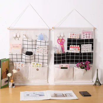 

Wall Door Back Hanging Bag Foldable Wardrobe Sundries Pouch Underwear Sock Hanging Shoe Storage Organizer Travel Storage Bag