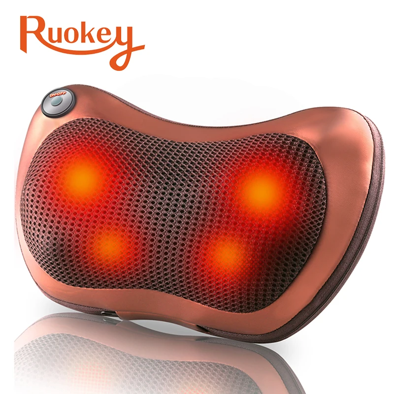 Relaxation Massage Pillow Vibrator Electric Shoulder Back Heating Kneading Infrared therapy shiatsu Neck Massage