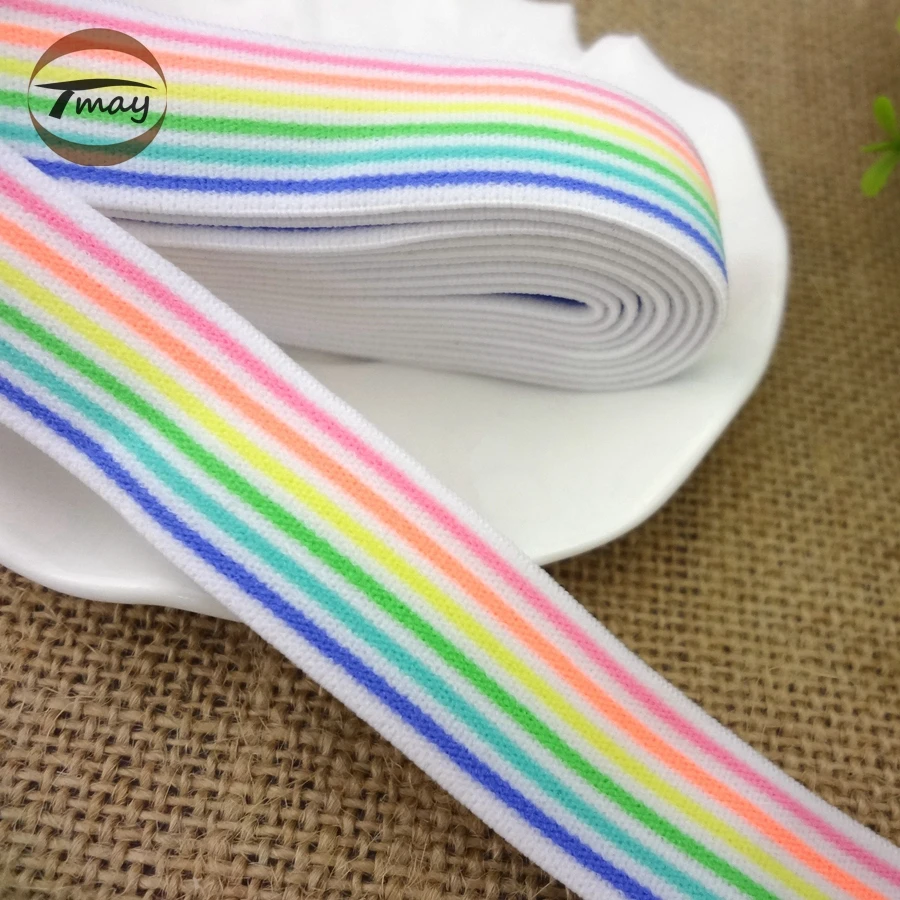 

#264 Free Ship Jacquard lace trim 2yards/lot elastic lace Elastic bands Nylon Webbing Fashion Pants Leggins waistbands