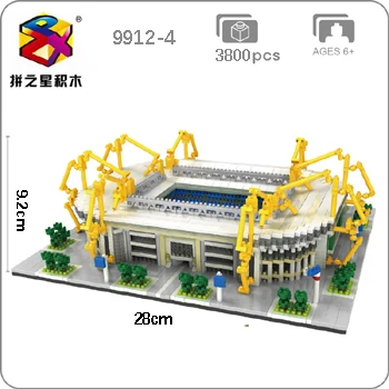 Футбол Old Trafford Камп Бернабеу Сан-сэр стадион Real Madrid Club DIY Алмаз строительные блоки маленькие блоки игрушки без коробки - Цвет: Signal Iduna Park