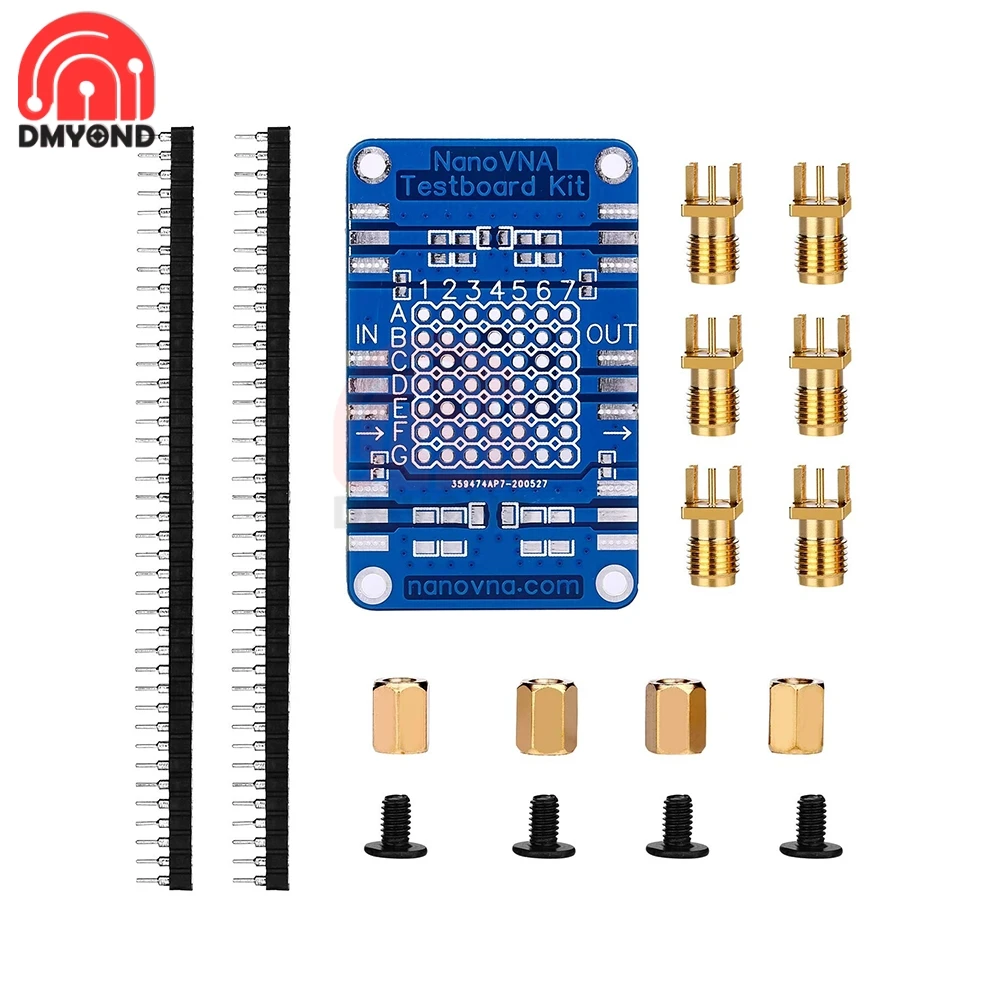 Vector Network Analyzer Testboard Kit Network Analysis Test Board Demo Board Durable Antenna Analyzer Measuring for NanoVNA-F H 4