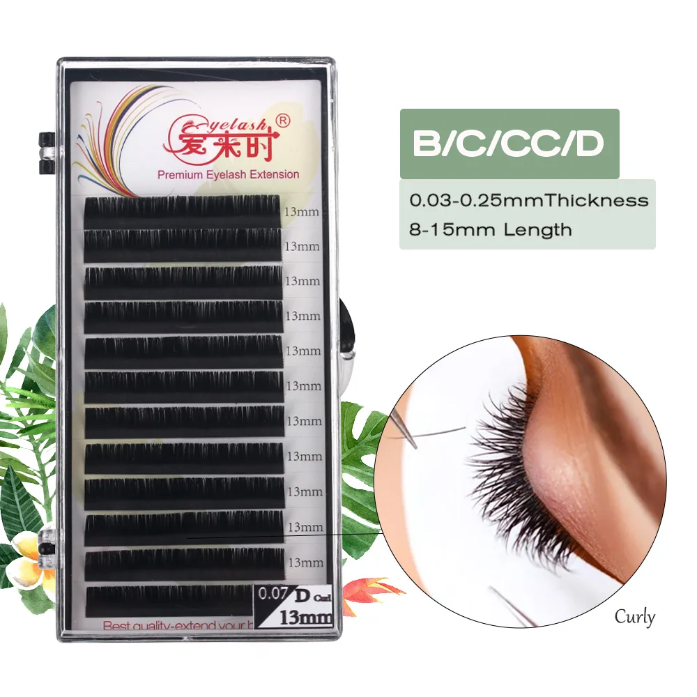 Eyelash Extension Individual Curl B/c/cc/d Eyelashes 0.030.25mm