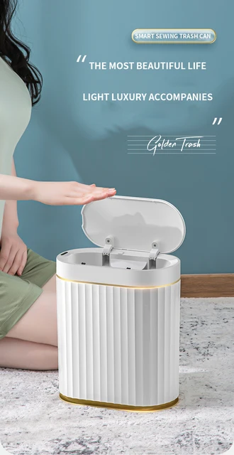 7L Smart Sensor Mülleimer Hause Luxus Papierkorb Elektronische Automatische  Bad Wc Mülleimer Küche Große Wasserdichte Schmale
