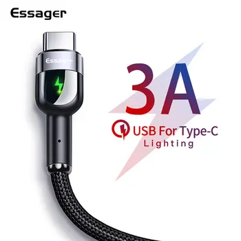 

New Style Illicit Model 3A Mobile Phone Data Line Type-c Fast Charge Weaving Charging Cable Applicable Huawei Millet with Indica