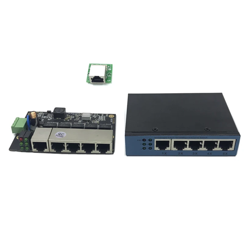 Неуправляемый 5-портовый 10/100M промышленный модуль коммутатора Ethernet PCBA плата OEM