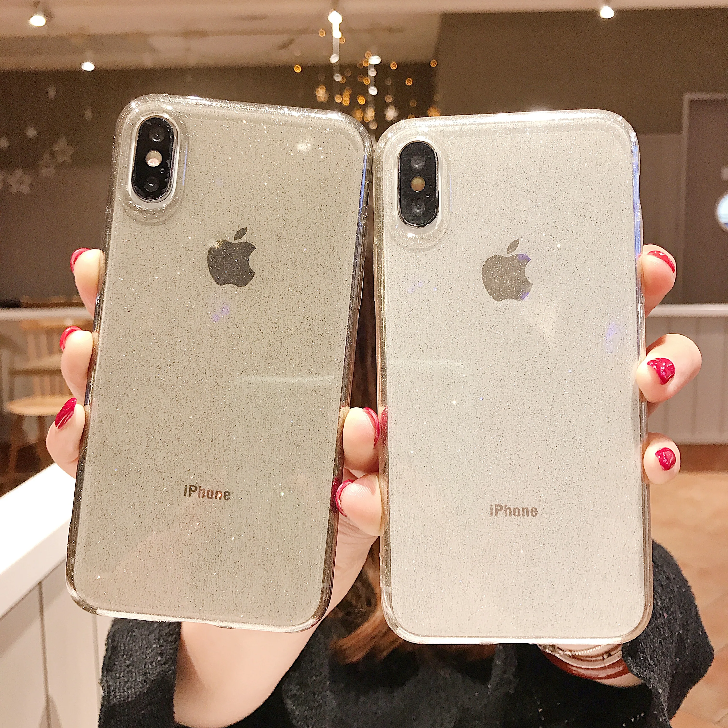 LISCN защитный чехол для телефона для iphone 8Plus 7 8 6s 7P iphone 6 5 5S SE XR Xs мягкий блестящий чехол для iphone Xs Max чехол