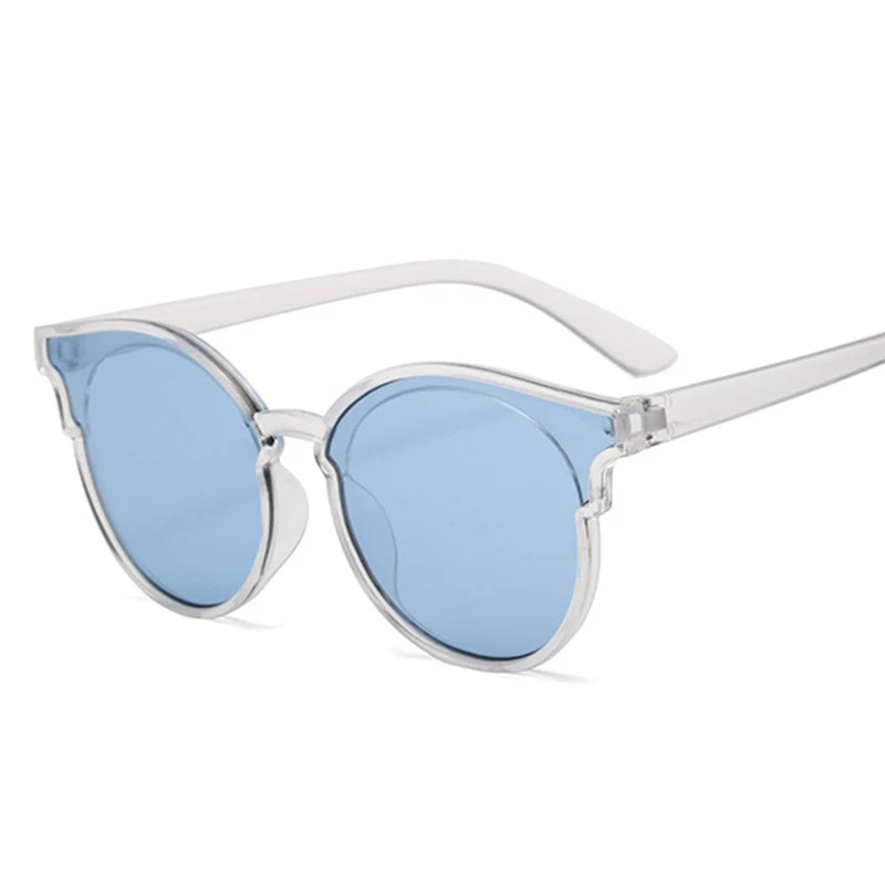 RBROVO новинка UV400 Солнцезащитные очки для мальчиков и девочек силиконовая оправа TAC линзы детские солнцезащитные очки Oculos De Sol детские модные очки - Цвет линз: clear-ice-blue