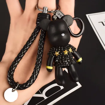

Korea Creative Bear Keychain Simple Fashion Cartoon Bag Pendant