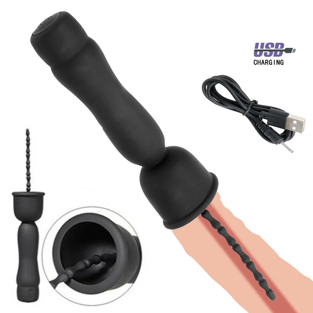 17 Mode Vibrator Penis Plug Horse Eye