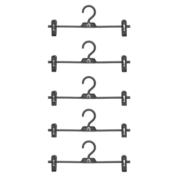 

5PcsHangers for Clothes Stainless Steel Clip Stand Hanger Pants Skirt Kid Clothes Adjustable Pinch Grip Cabide
