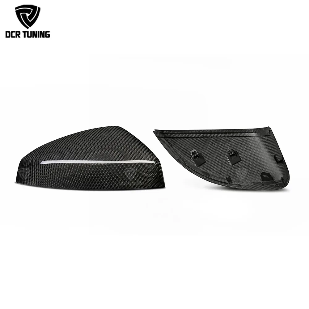 Dry Carbon Real View Mirror Cover For Audi A3 S3 RS3 2014 2015 2016 - UP Car Styling Dry Carbon Side Caps 1:1 Replacement Style