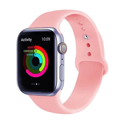 vintage rose 24 Ремешок для apple watch Correa iwatch 42 мм 38 мм 40 мм Браслет Силиконовый ремешок для часов аксессуары 4 3 2 1 apple watch 5 ремешок 44 мм - Цвет ремешка: vintage rose 24