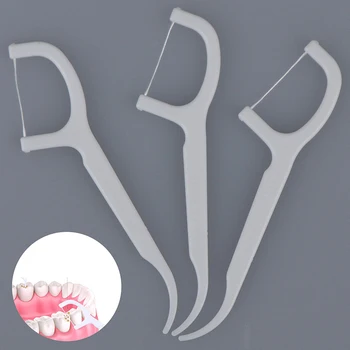 

30/50/100pcs Dental Flosser Oral Hygiene Dental Sticks Dental Water Floss Oral Teeth Pick Tooth Picks ABS Floss