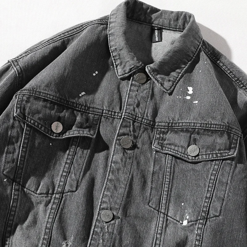 

Vertical Ze Produced 18aw Origional Back Creative Printed with Holes Jacket Japanese-style Jacket MEN'S Coat Fashion
