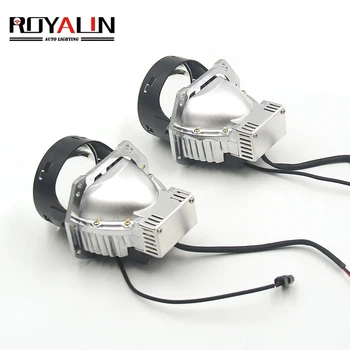 

ROYALIN 120W Bi-LED Headlight Projector Lenses 3.0 inch 6000K With High Low Beam For Hella 3R G5 Car Head Lamp Retrofit