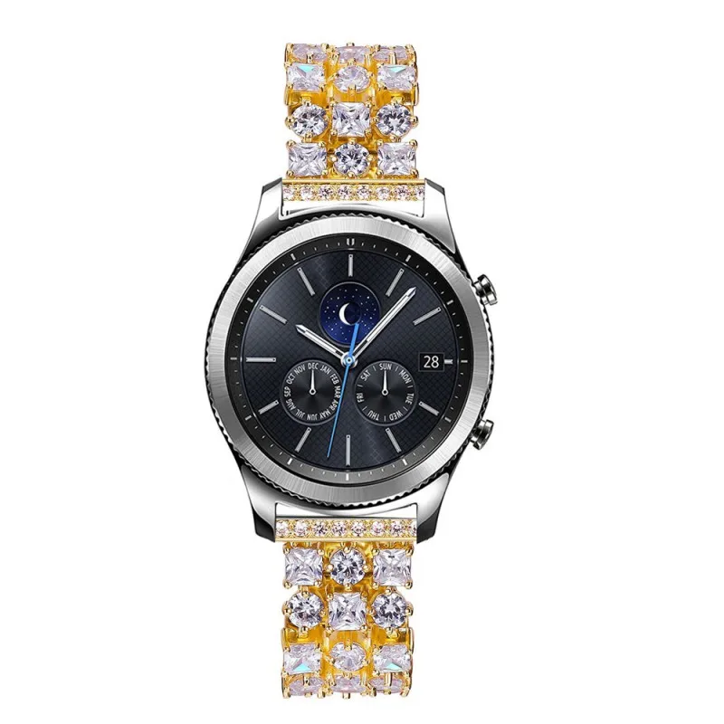 Ремешок для samsung Galaxy Bling Diamond Watch gear S3 Frontier классический ремешок из нержавеющей стали для Galaxy Watch 46 мм браслет
