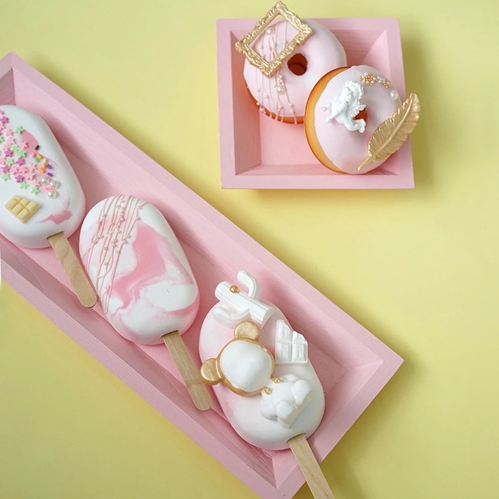 

Hot Artificial Donut Ice Cream Cake Simulation Snack Store Window Decoration Fake Snack Ice Cream Donut Food Photography Prop