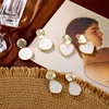 DAXI Boho Statement Pearl Dangle Earrings For Women Stud Earings Fashion Jewelry 2022 Korean Earring Gold Hoop Big Earrings ► Photo 3/6