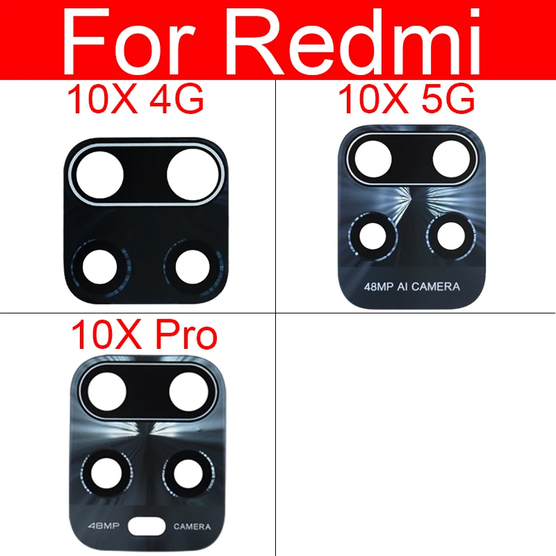 

Rear Camera Glass Lens For Xiaomi Redmi Hongmi 10X 4G 5G 10X Pro Main Back Camera Lens Glass With Sticker Tape Repair Parts