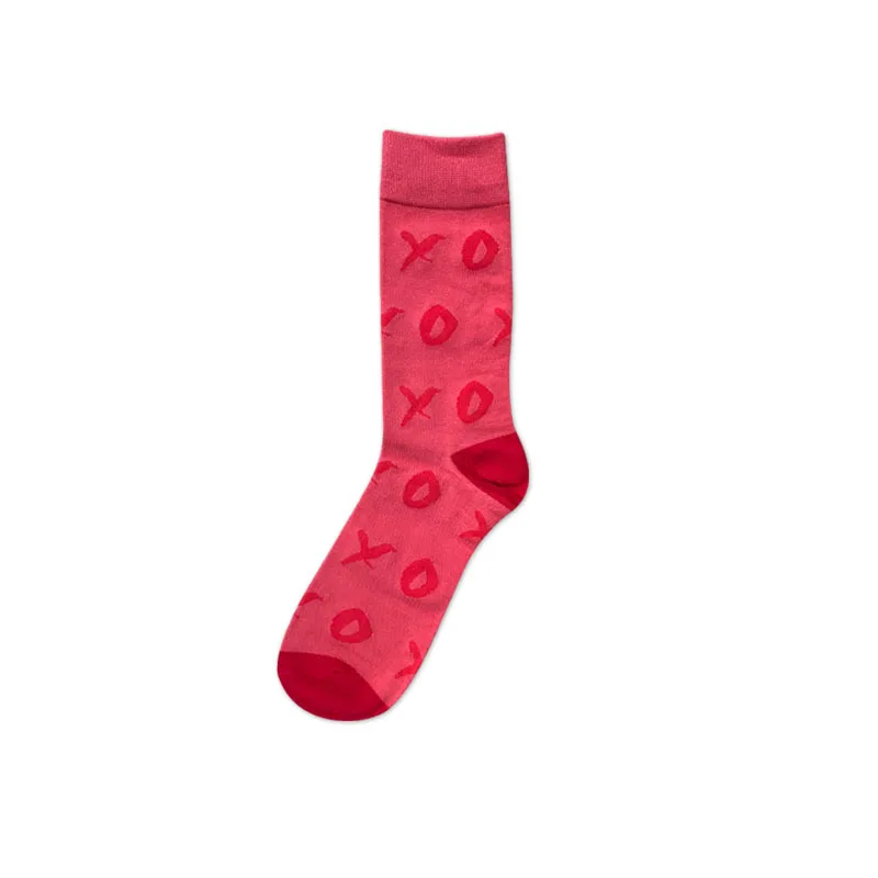 Высококачественные мужские носки из чесаного хлопка с узором в горошек и полосками, Цветные фирменные дизайнерские Повседневные носки, новые деловые носки, европейские размеры 41-46, Meias