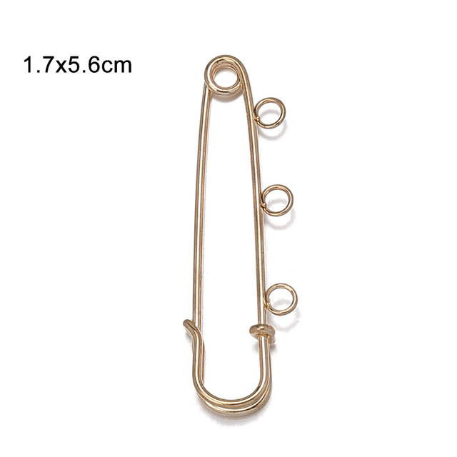 Safety Brooch Pins Base Accessories for DIY Jewelry Making 55/70/75mm Wedding Bouquet Christmas Brooch Findings Supplier