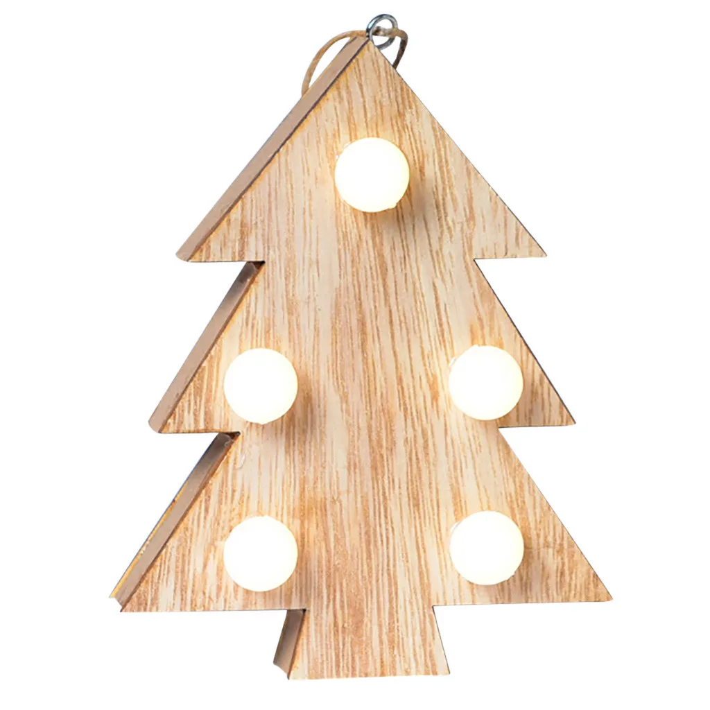 Светодиодный деревянный дом, забавная Рождественская елка, украшение на окно, украшение на праздник, Рождество, Год, boze narodzenie