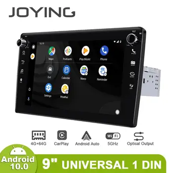 

JOYING 9"2.5D IPS Android 10 HD 1280*720 Car Radio Stereo 1din Universal Head Unit Android Auto Carplay 4G Module Optical Output