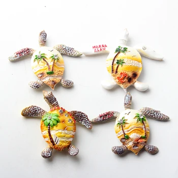 

3D Resin Fridge Magnet Marsa Alam Turtle Magnetic Refrigerator Stickers Travel Souvenir Craft Decor
