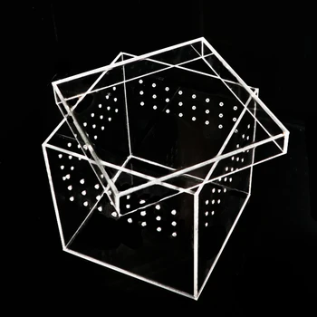 

Reptile Acrylic Breeding Lizard Snake Pet Clear Box Amphibian Frog Spider Transparent Box With Stoma For Small Animal ^_^