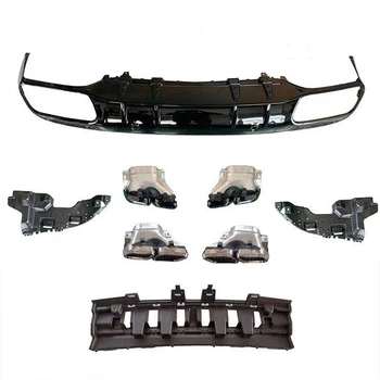 

C63S Rear Bumper Diffuser Lip with Exhaust Tips For Mercedes-Benz C-Coupe Sport W205 C200 C250 C300 2015-2020