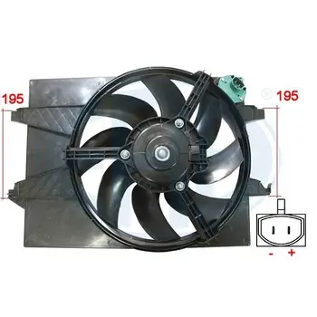 

Radiator fan FORD FIESTA/FUSION 1.25/MAZDA 2 1.3-1.6 01