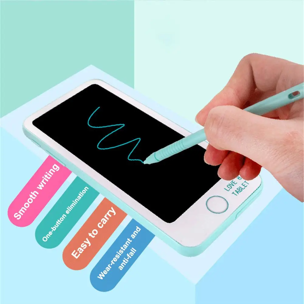 

6 Inch LCD Writing Board Intelligent Tablet Writing Drawing Graphics Board For Children Writing Board Charistmas Gifts