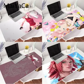 

MaiYaCa Sakura haruno Office Mice Gamer Soft Mouse Pad XXL Mouse Pad Laptop Desk Mat pc gamer completo for lol/world of warcraft