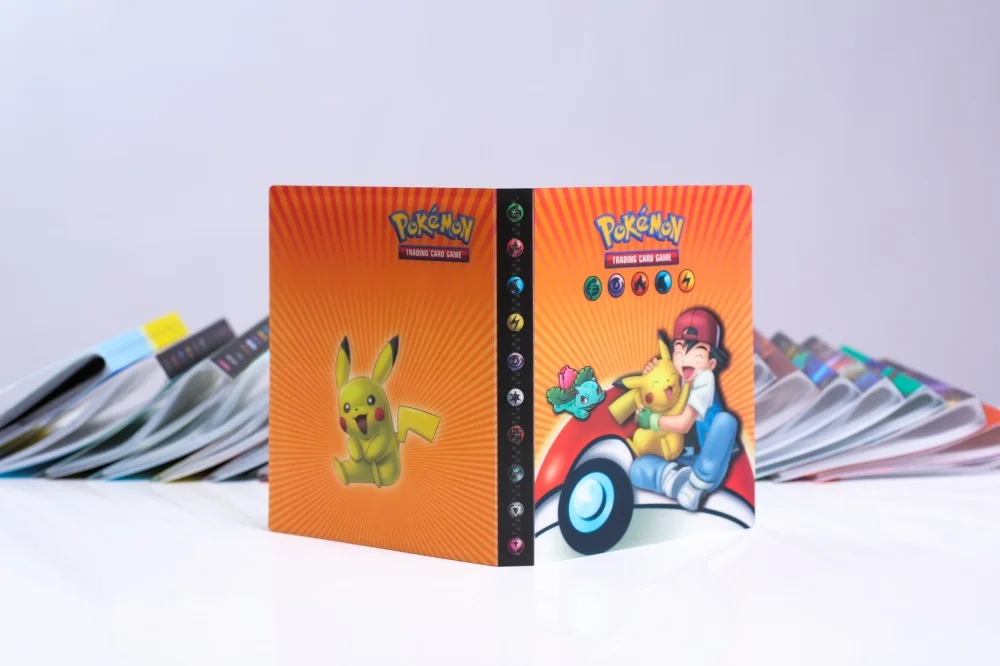 ALBUM PHOTO,23Livre De Cartes Pokémon Pour Enfants, 4 Pochettes, 240 Livres De Jeu, Collection