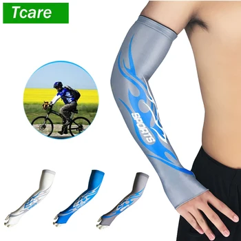 

1Pair UV Protection Cooling Arm Sleeves Compression Sun Sleeves for Men Women Running Cycling Fishing Golf Volleyball Basketball